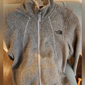 The North Face Gray sweater Jacket large